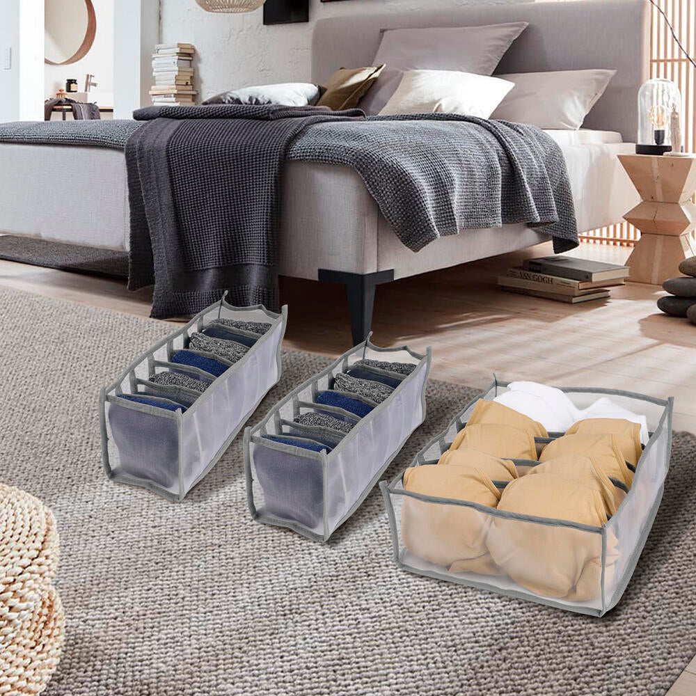 Pack 2 Piezas De Set 3 Organizadores Ropa Interior